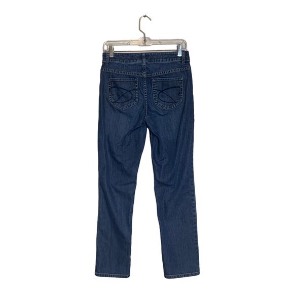 Chico's Platinum Denim bluestraight leg jeans size 0 short - Picture 2 of 8